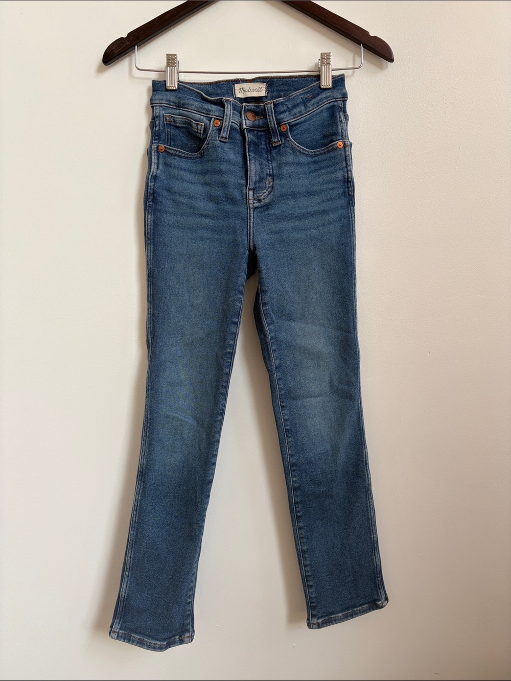 Madewell Stovepipe Jeans in Medium Blue Wash